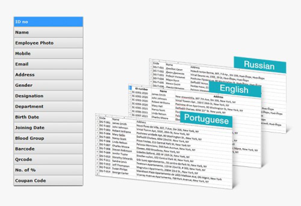 Id card software with photo Editor